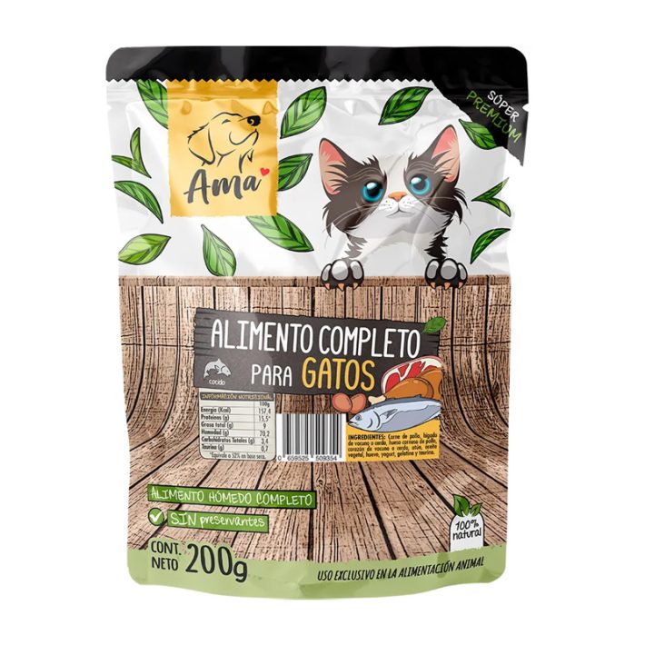 Ama Sachet Para Gatos Pollo 200gr.