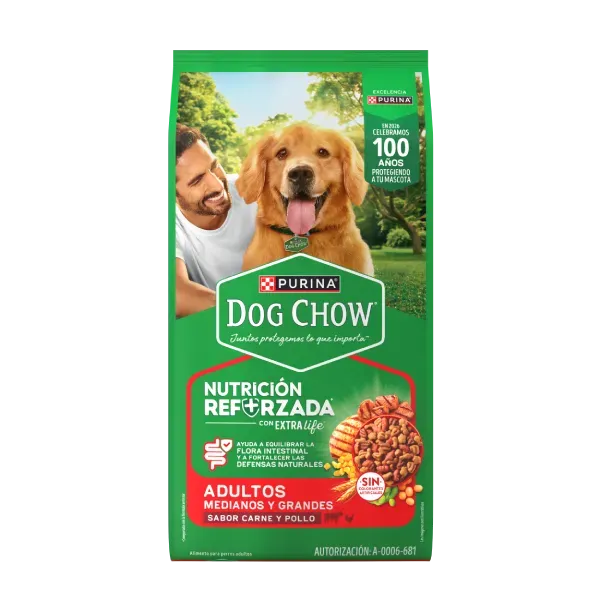 Dog Chow Adulto Medianos y Grandes 19,5k.